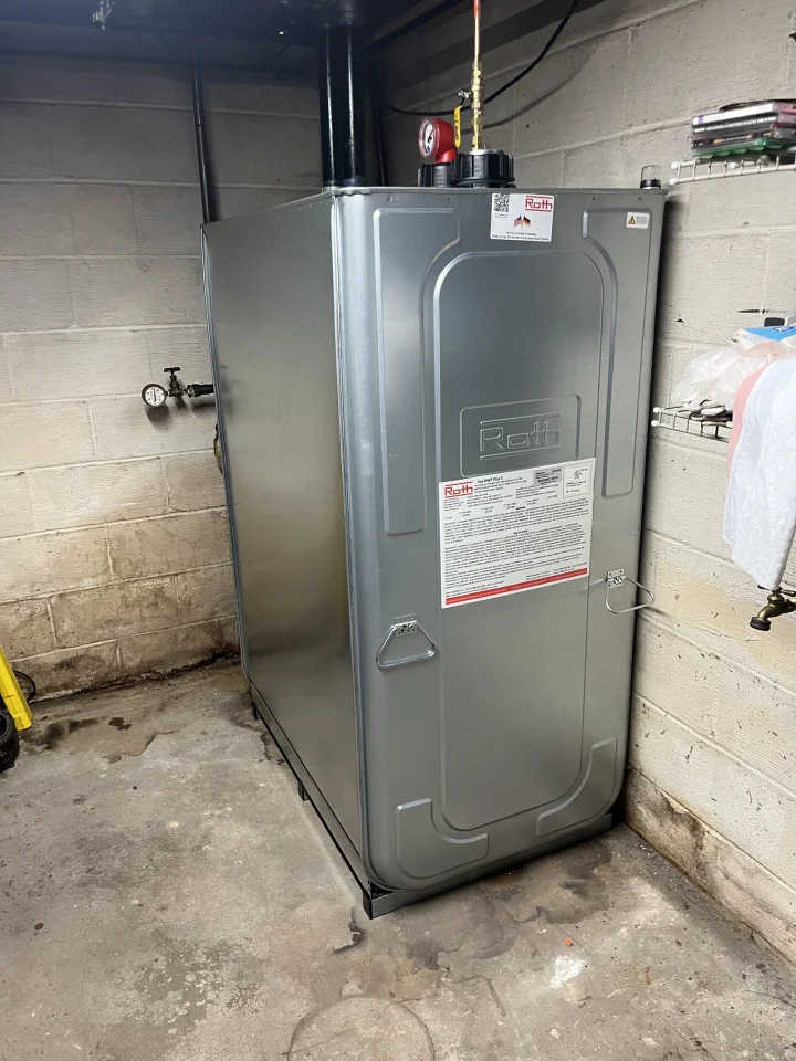 Roth Double Wall Oil Tank in basement