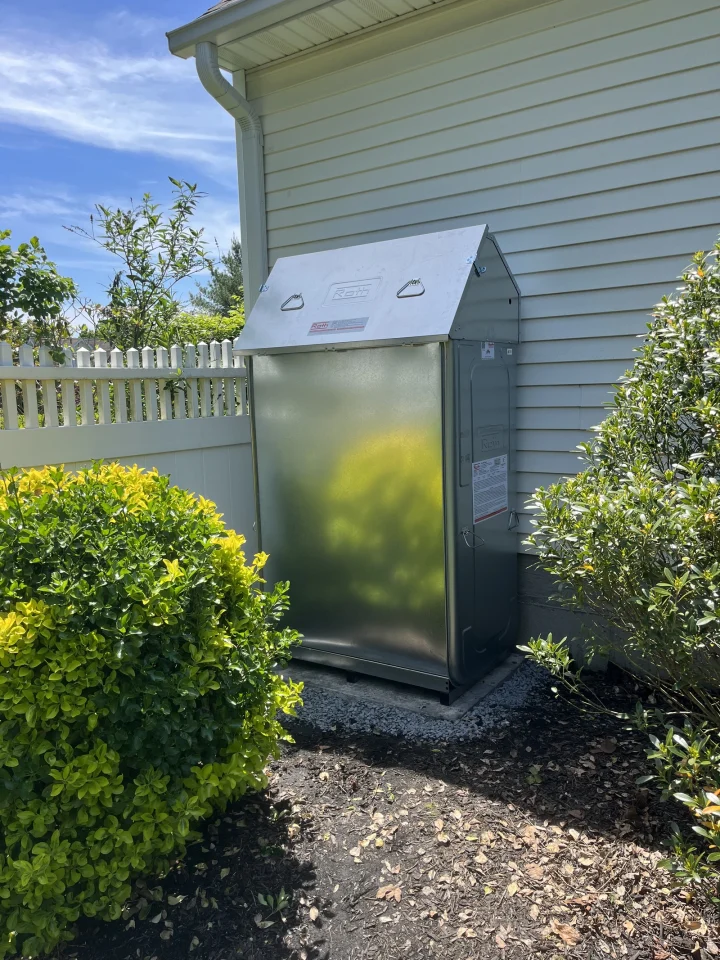 Roth Double Wall Oil Tanks can be hidden with landscaping while still giving you that extra protection and against costly oil leaks.